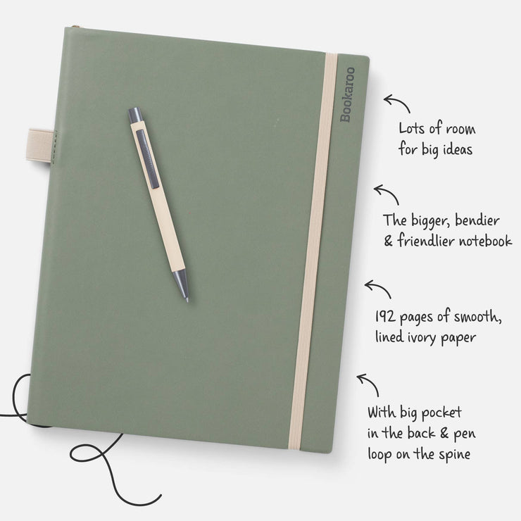 Bookaroo Bigger Things Notebook: Teal