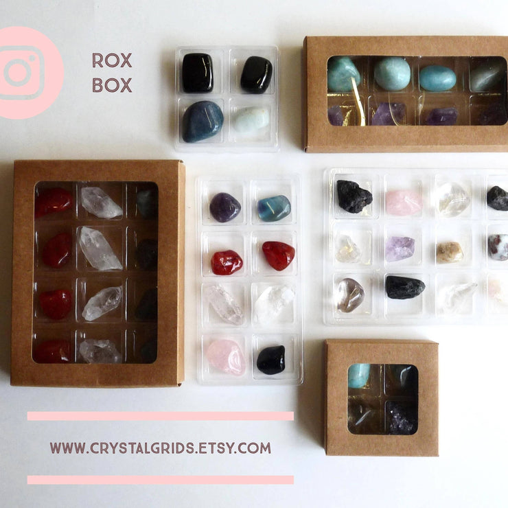 Chakra Collection - Rox Box - 8 pack - Crystals and Stones - Leopard Frog