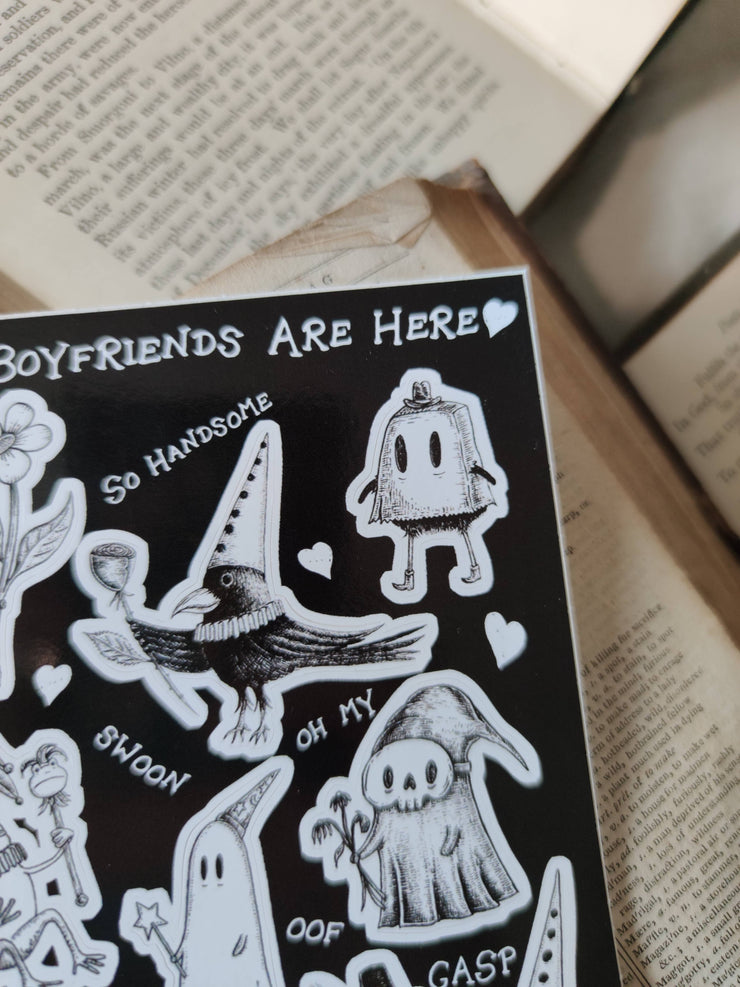 Your Boyfriends Are Here Sticker Sheet