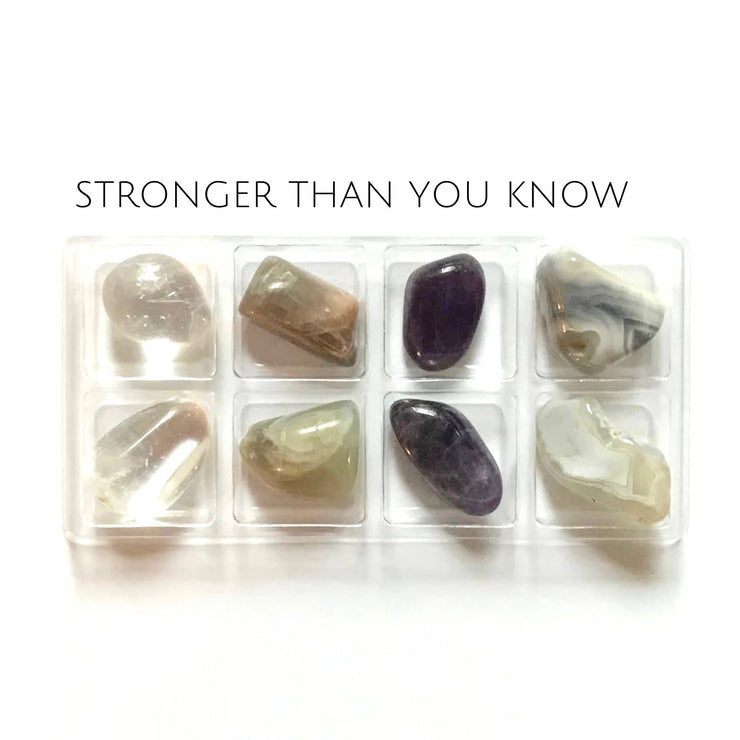 STRONGER THAN YOU KNOW - Rox Box - crystal set - crystal kit: 8 pack eco kraft - Leopard Frog