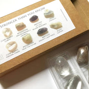 STRONGER THAN YOU KNOW - Rox Box - crystal set - crystal kit: 8 pack eco kraft - Leopard Frog