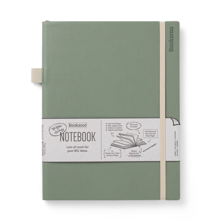 Bookaroo Bigger Things Notebook: Teal