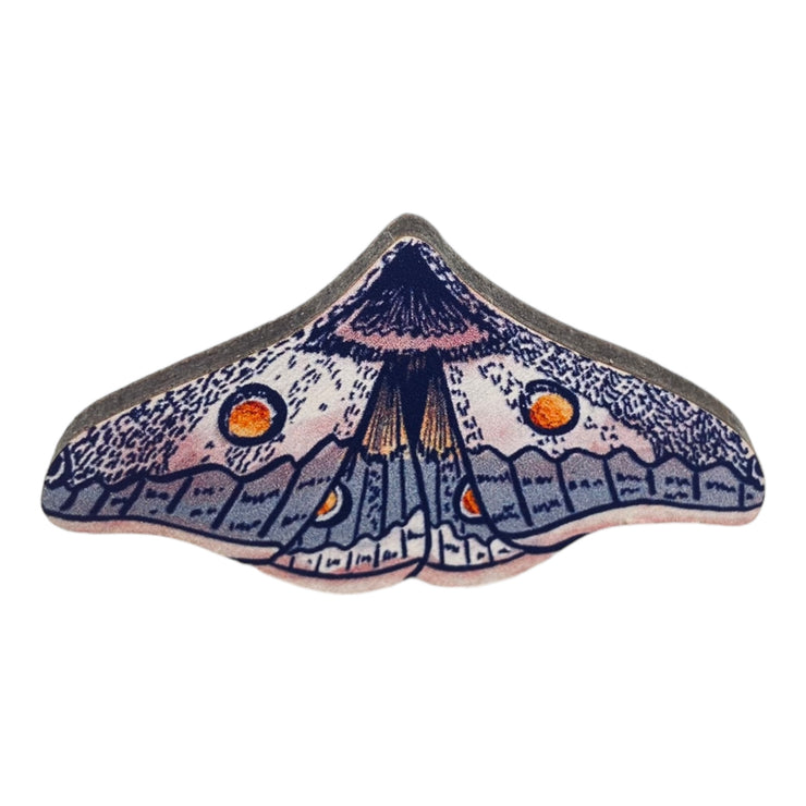 Blue Moth Pin