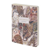 Vegan Leather A6 Passport Notebook - Owls 