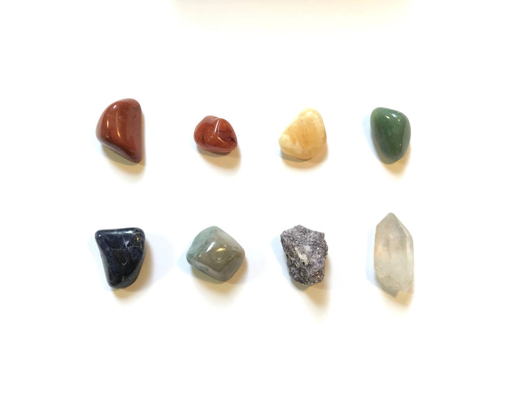 Chakra Collection - Rox Box - 8 pack - Crystals and Stones - Leopard Frog