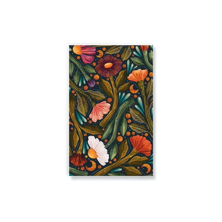 Nightsky Floral Classic Layflat Journal Notebook - Leopard Frog
