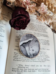 Chanterelle Spook Wooden Pin Badge