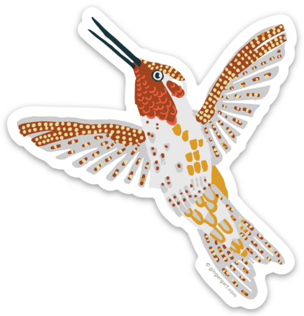 Hummingbird 3" Sticker