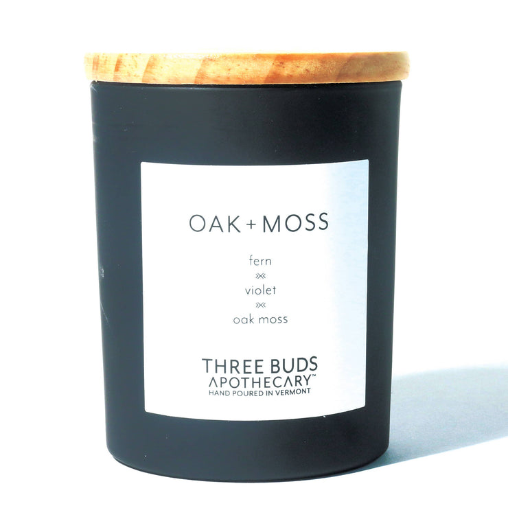 Oak + Moss Hand Poured Soy Candle - Leopard Frog