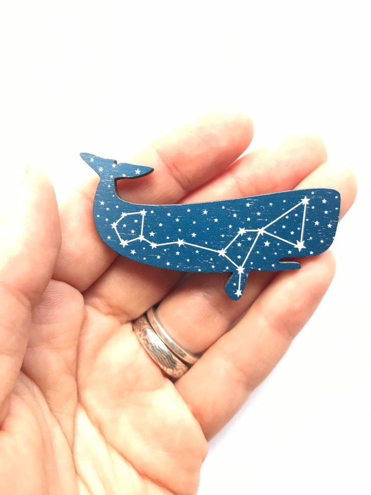 Whale Constellation Brooch - Leopard Frog